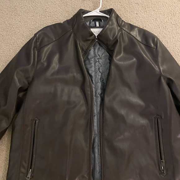 Men’s Cole Hana Poly Brown Leather Jacket - Picture 4 of 5